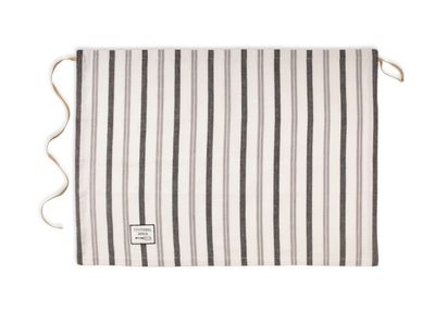 Gray + Black Stripe Dishtowel Apron