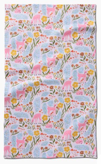 Fern and Fawn Tea Towel
