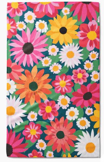 Wild Blooms Tea Towel