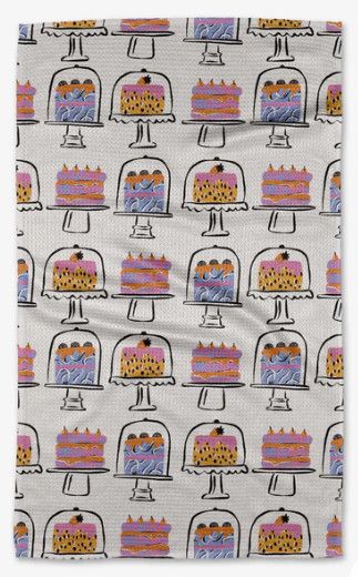 Cakes in the Window Tea Towel