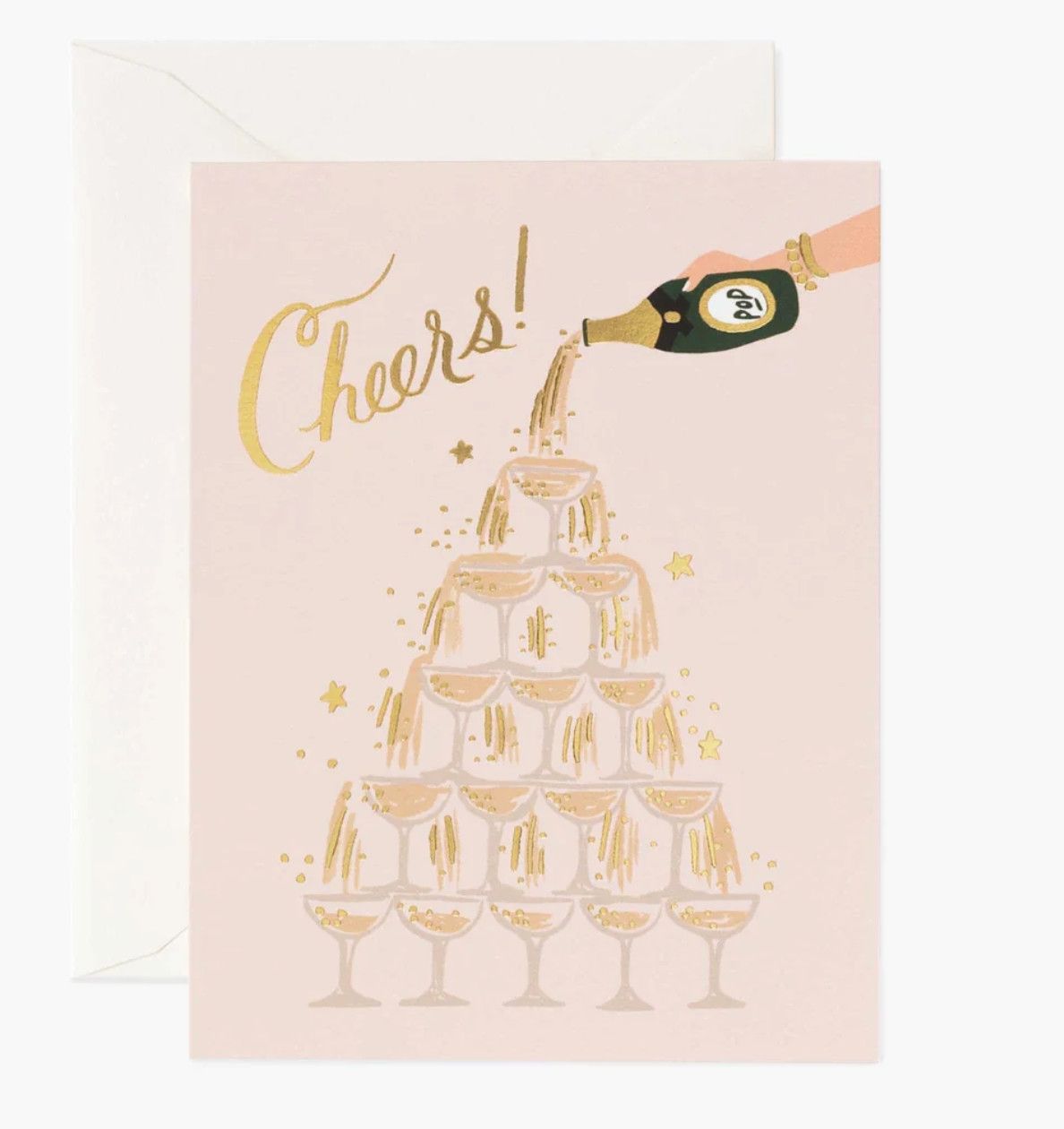 Rifle Paper® Champagne Towers Cheers Card