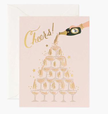Rifle Paper® Champagne Towers Cheers Card