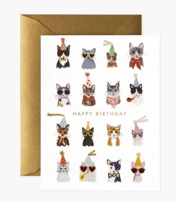 Rifle Paper® Cool Cats Birthday Card