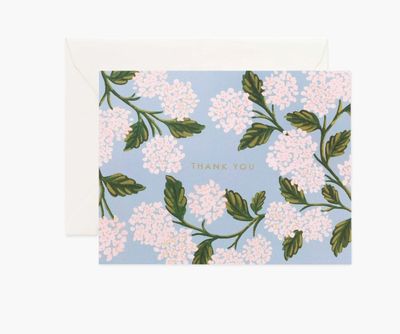Rifle Paper® Hydrangea Thank You Card