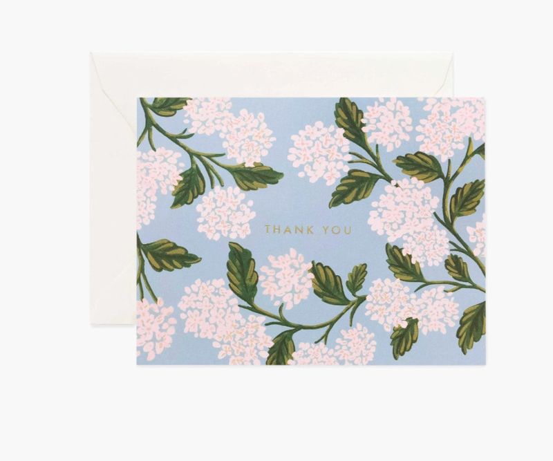 Rifle Paper® Hydrangea Thank You Card