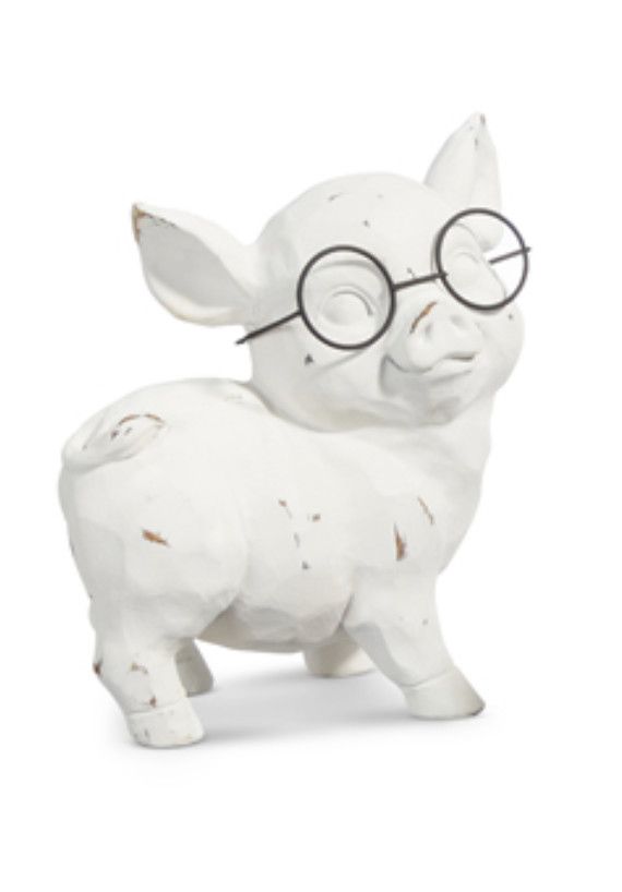 Standing  Pig with Glasses 6&quot;