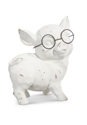 Standing  Pig with Glasses 6&quot;