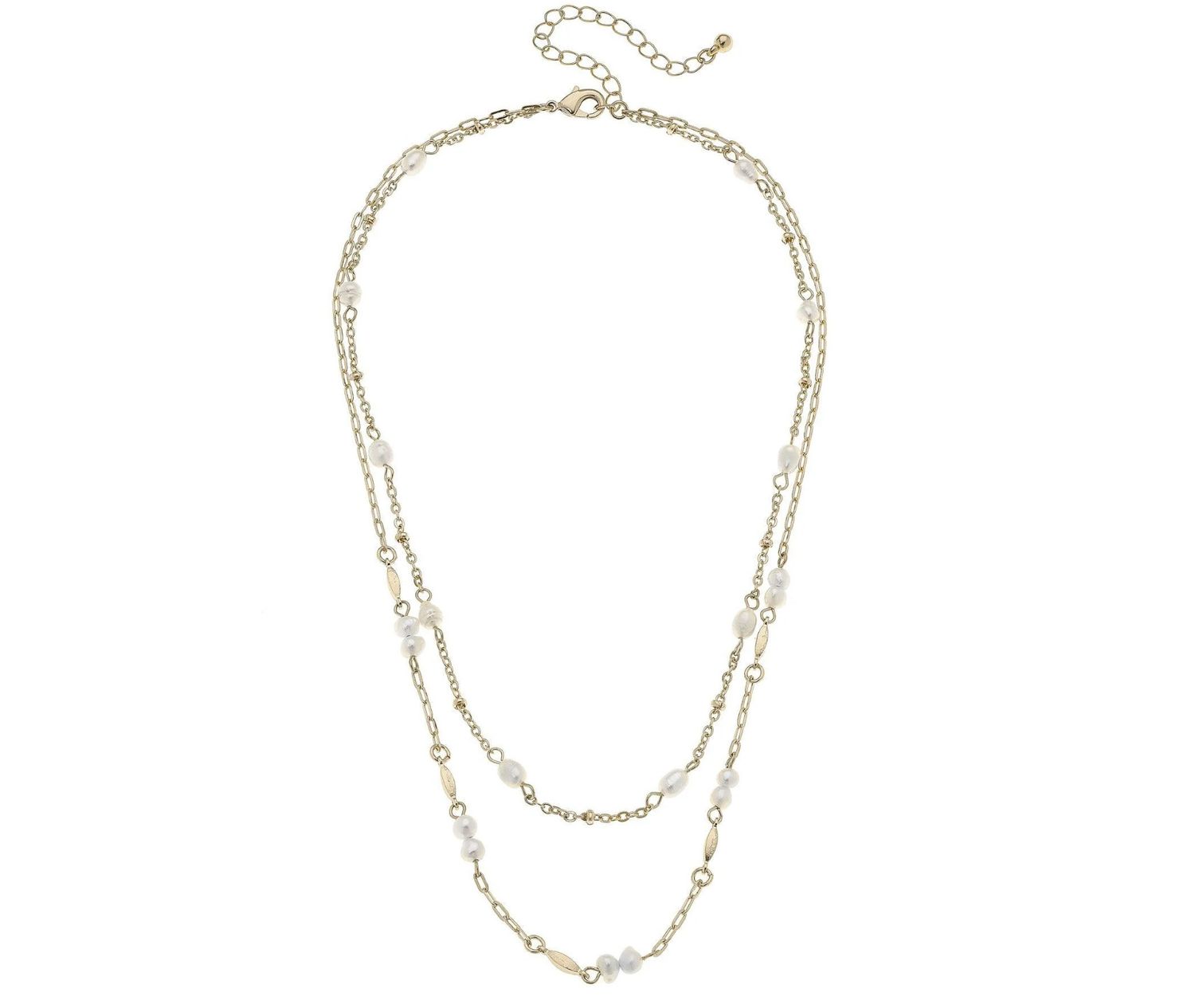 The Ashton Multi Pearl Gold Layered Necklace