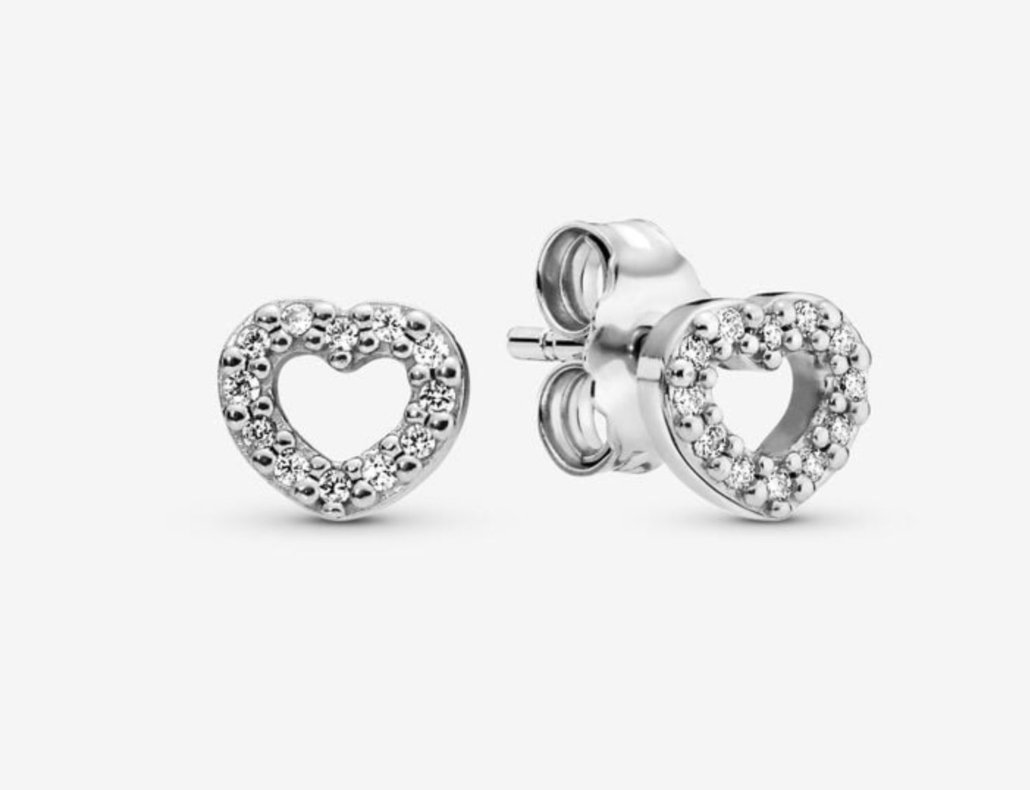 PANDORA™ Open Heart Stud Earrings