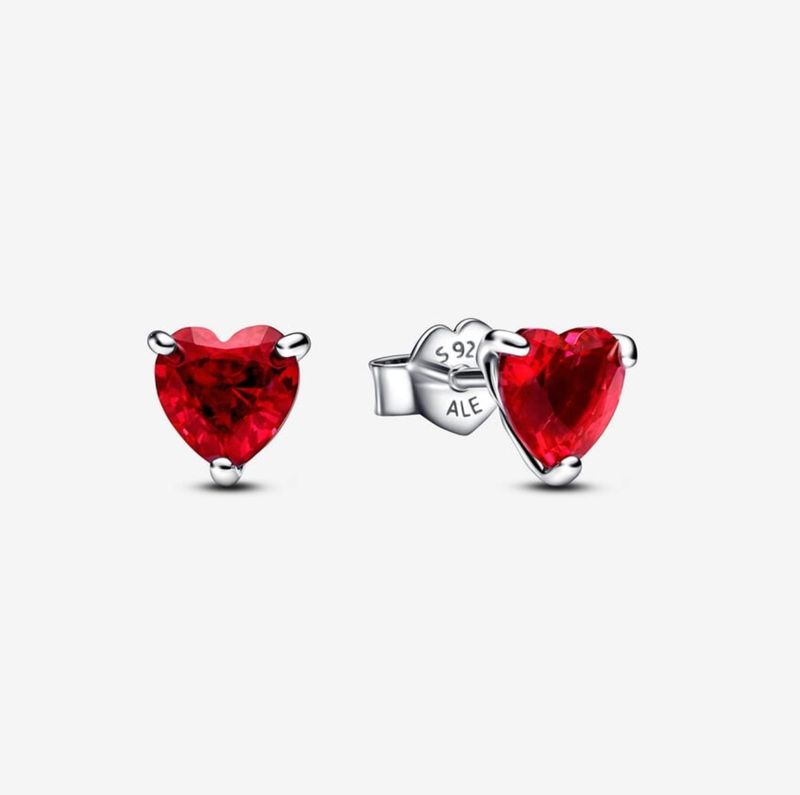 PANDORA™ Red Heart Stud Earrings