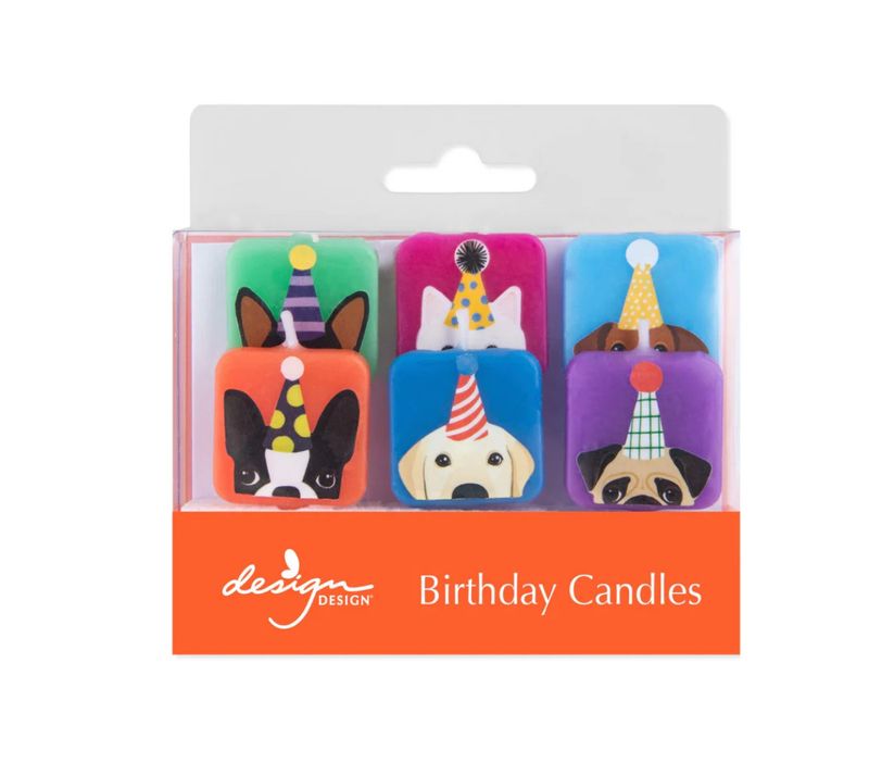 Dogs with Hats Candle Set