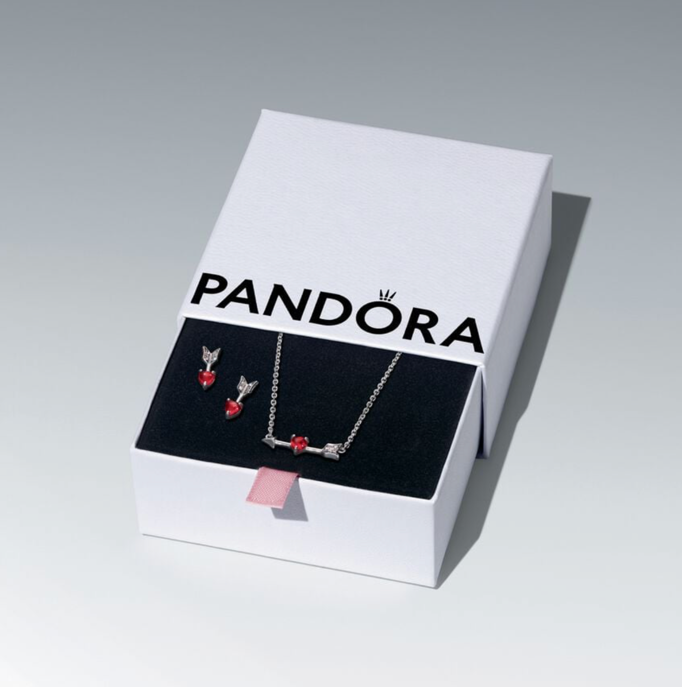 PANDORA™ Cupid&#39;s Arrow Necklace and Earring Gift Set