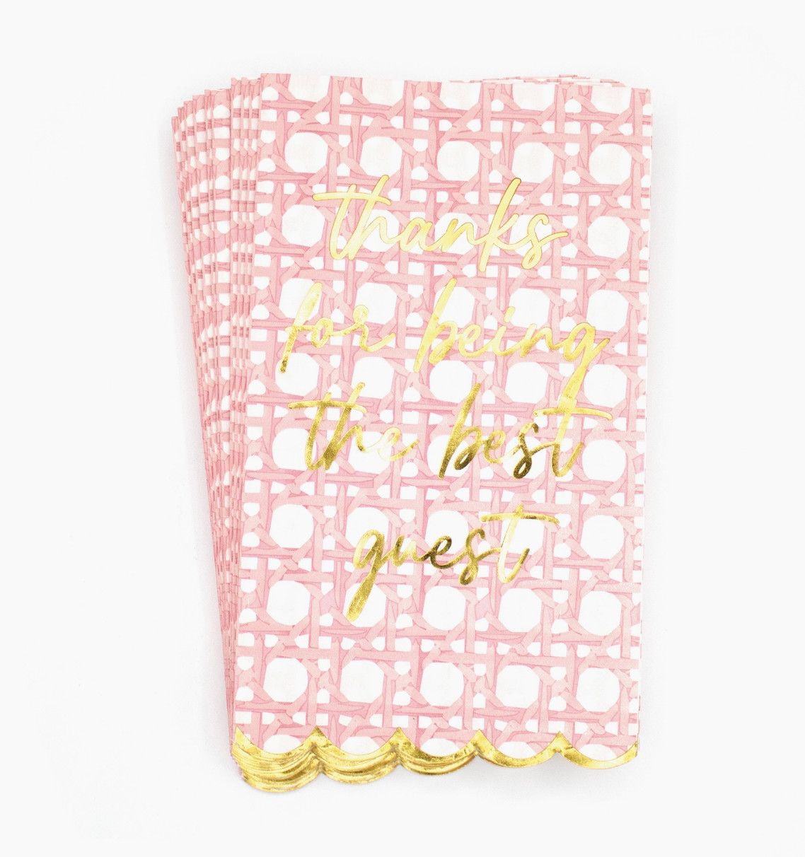 Pink Cane Guest Napkin