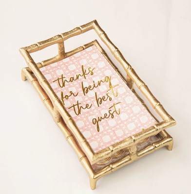 Pink Cane Guest Napkin