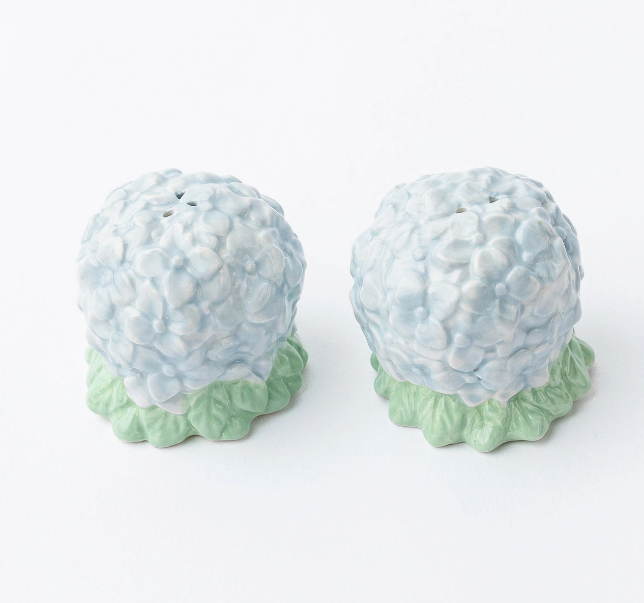 Boxed Hydrangea Salt + Pepper Set