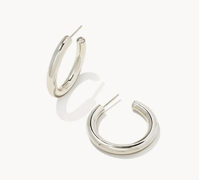 The Colette Hoop Earring , Color: Silver