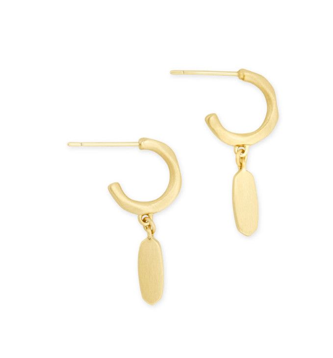 The Fern Huggie Earring, Color: Gold