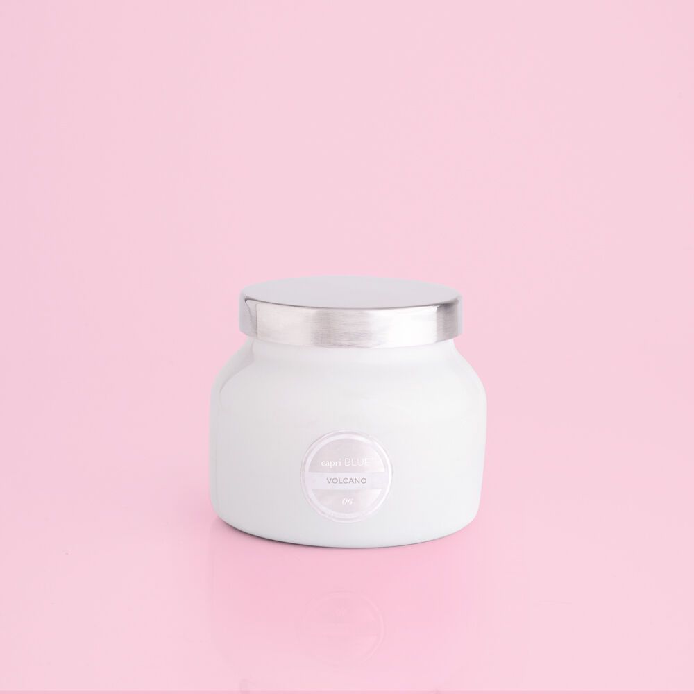 Volcano White Signature Jar Candle, Size: 8 oz Petite Jar