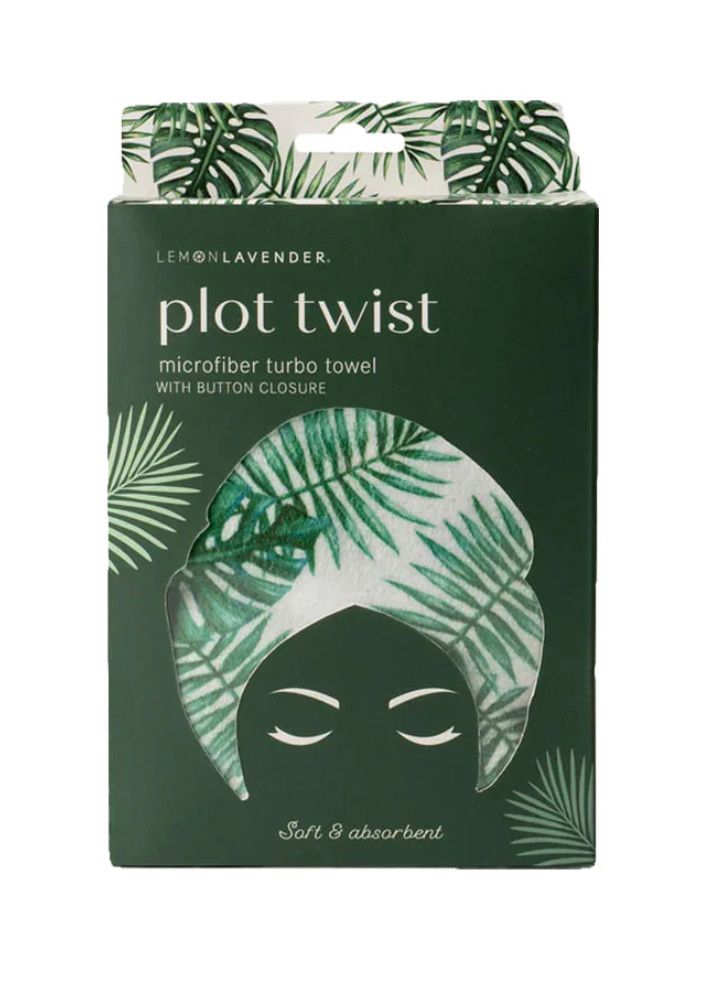 Plot Twist Turbo Towel, Color: Palm Leaf
