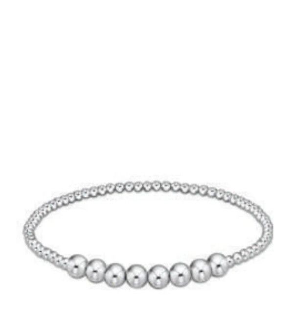 Classic Sterling Beaded Bliss Sterling Bead Bracelet, Size: 2.5mm/5mm