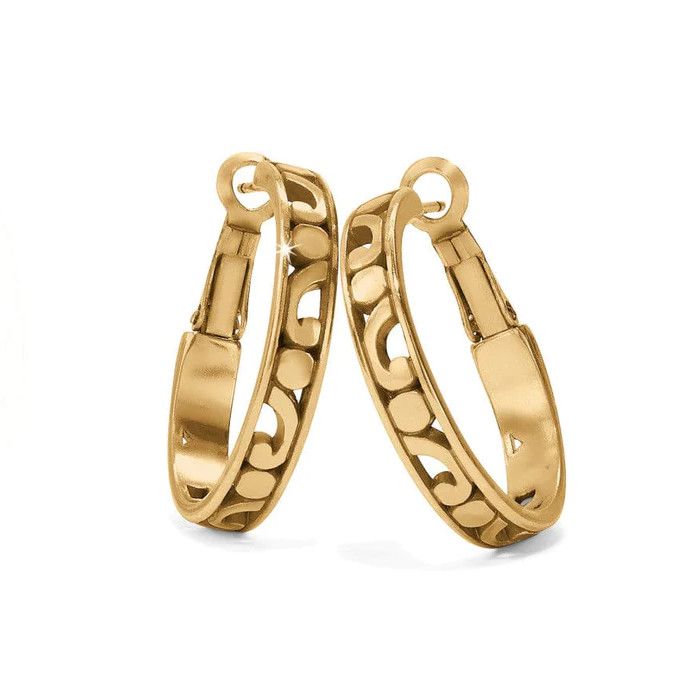 Contempo Gold Hoop Earrings, Size: Small