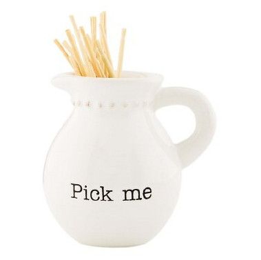 Toothpick Holder, Color: Pick Me Pitcher