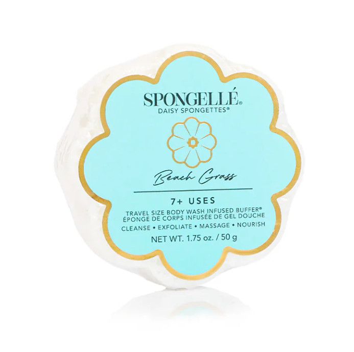 Travel Sized Floral Shape Spongette, Color: Beach Grass