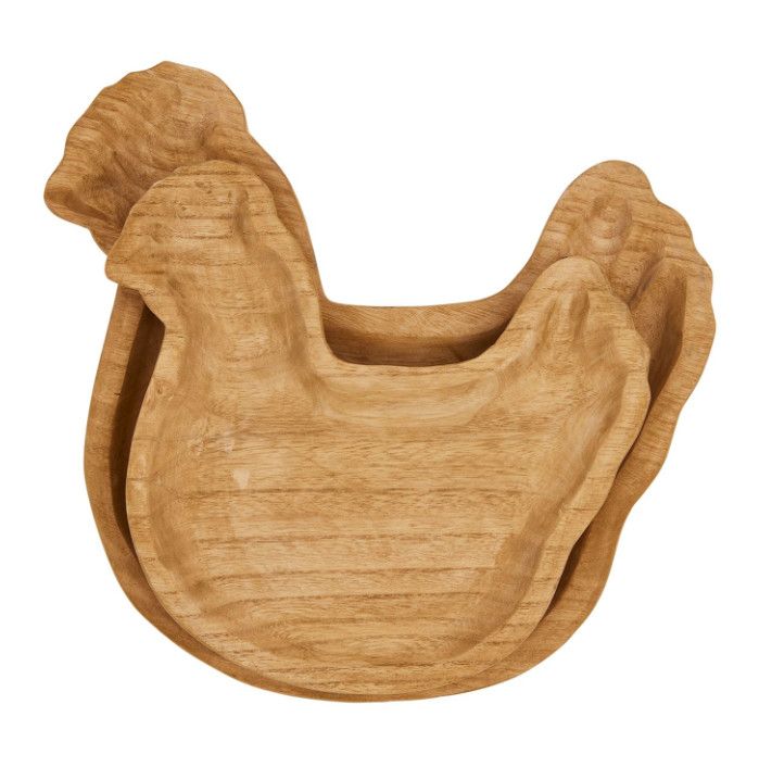 Paulownia Wood Chicken Tray, Size: Small