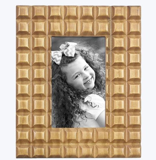 Waffled Wood Photo Frame, Size: 3X5
