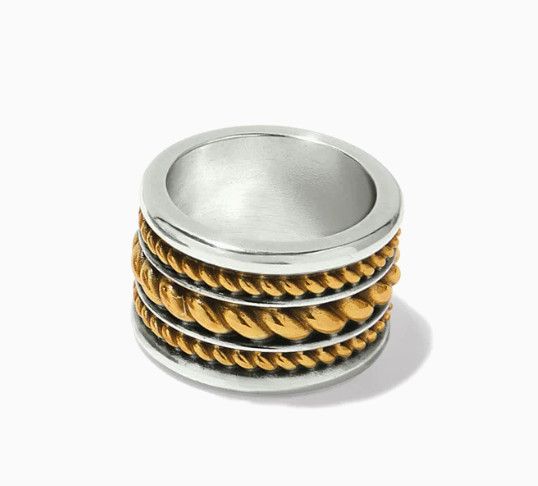 Monete Wide Ring, Size: 7