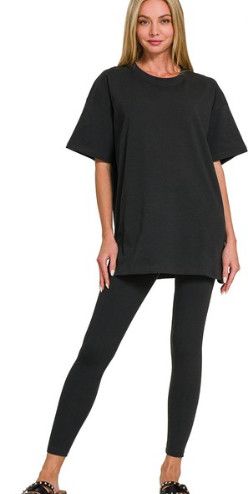 The Bloomville Legging Set, Color: Black, Size: S