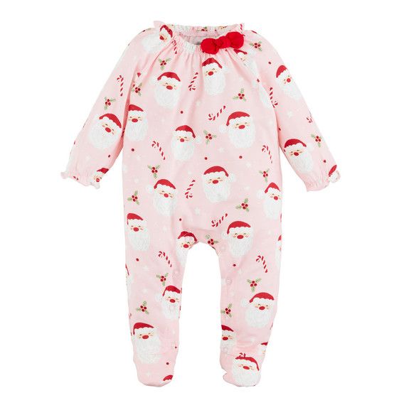 Pink Santa Glow Baby Sleeper, Size: 0-3
