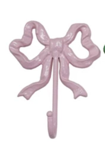 Metal Wall Bow Hook, Color: Pink