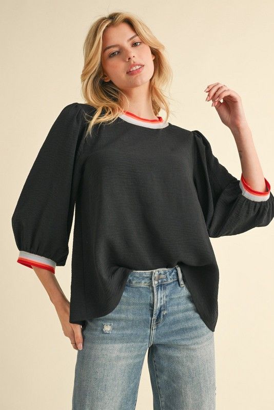 The Festival Top, Color: Black, Size: S