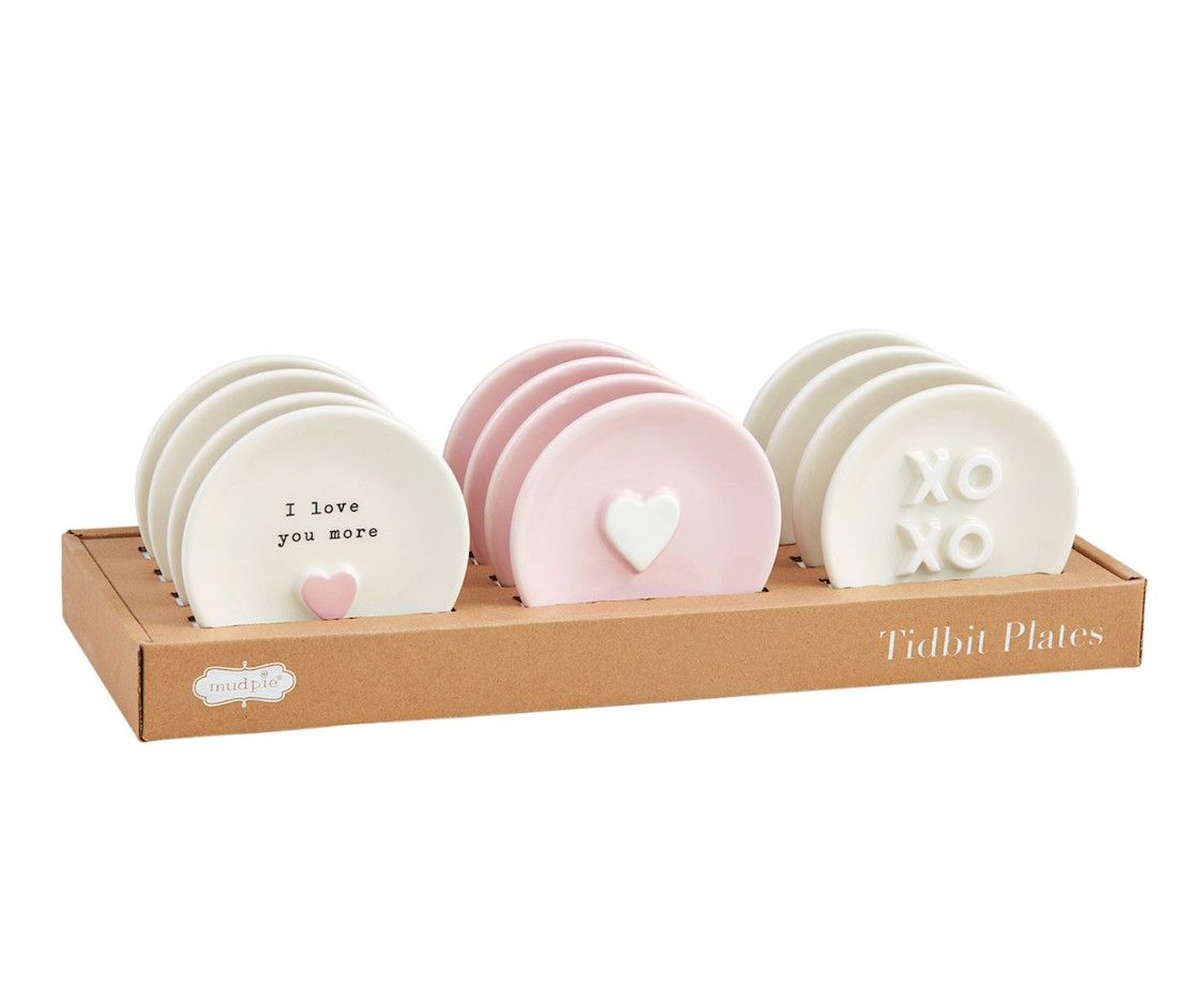 Round Trinket Tray, Style: Heart