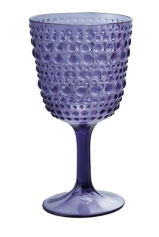 Acrylic Dotted Wine Cup, Color: Purple
