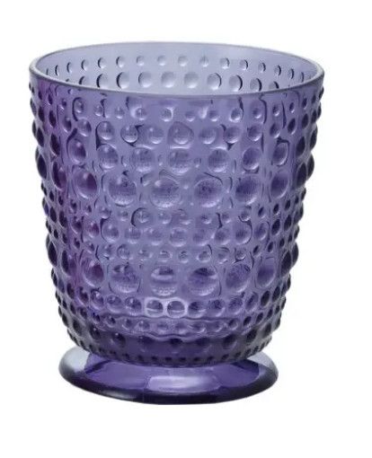Acrylic Dotted Juice Cup, Color: Purple