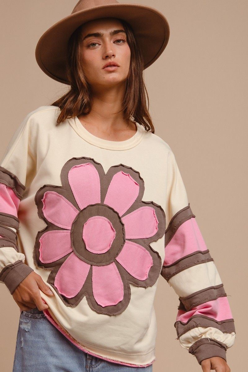 The French Flower Top, Size: S