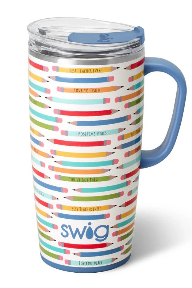 Swig Teacher Life Collection, Size: Travel Mug 22 oz