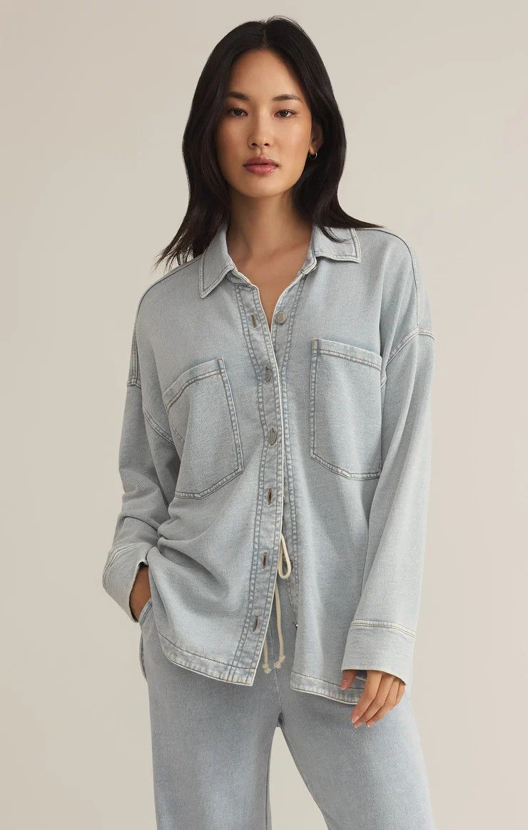 The All Day Knit Denim Jacket, Size: M