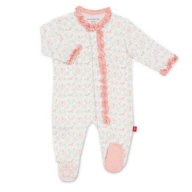 Magnetic Me™ Carousel Ruffled Footie, Size: 0-3M
