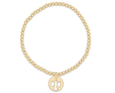 Enewton EXTENDS Classic Gold 3mm Bead Bracelet Guardian Angel Gold Disc