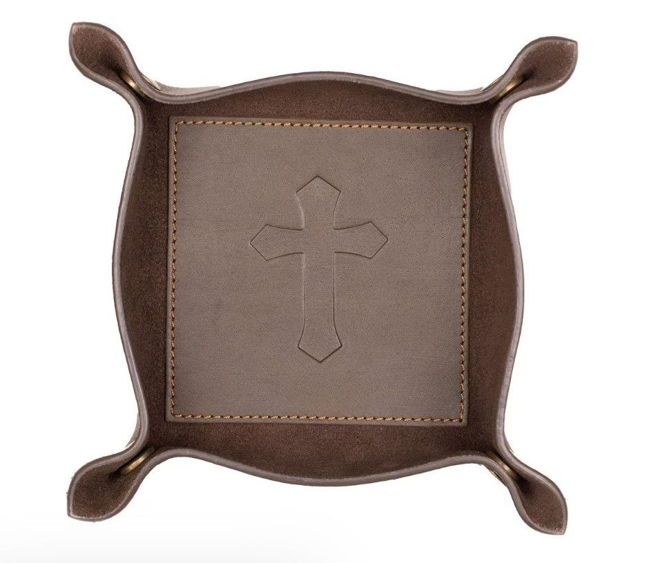Cross Leather Embossed Valet Tray