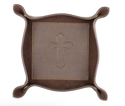 Cross Leather Embossed Valet Tray