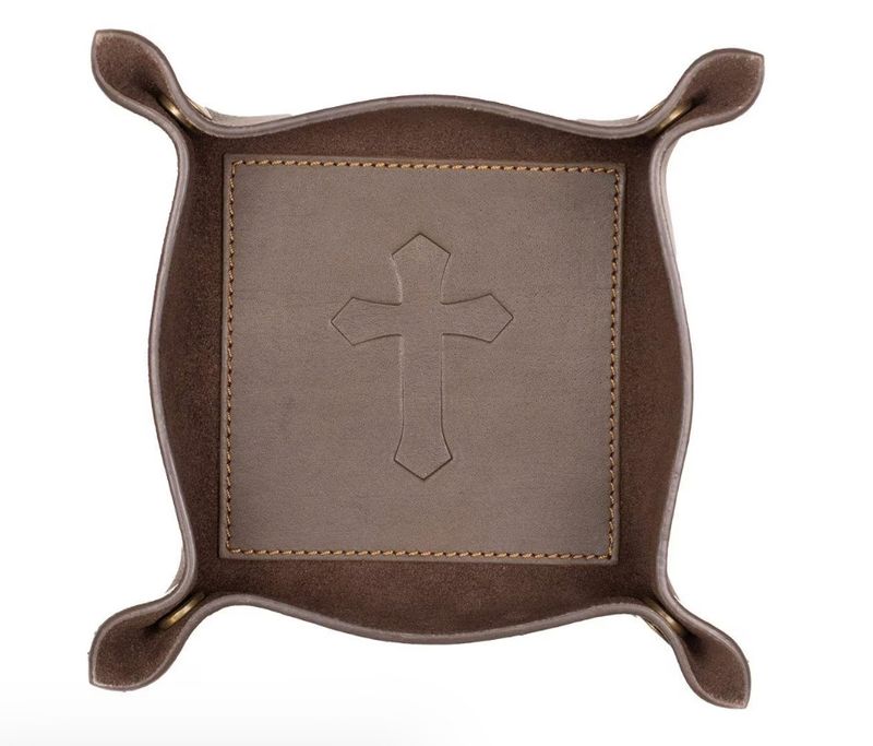 Cross Leather Embossed Valet Tray