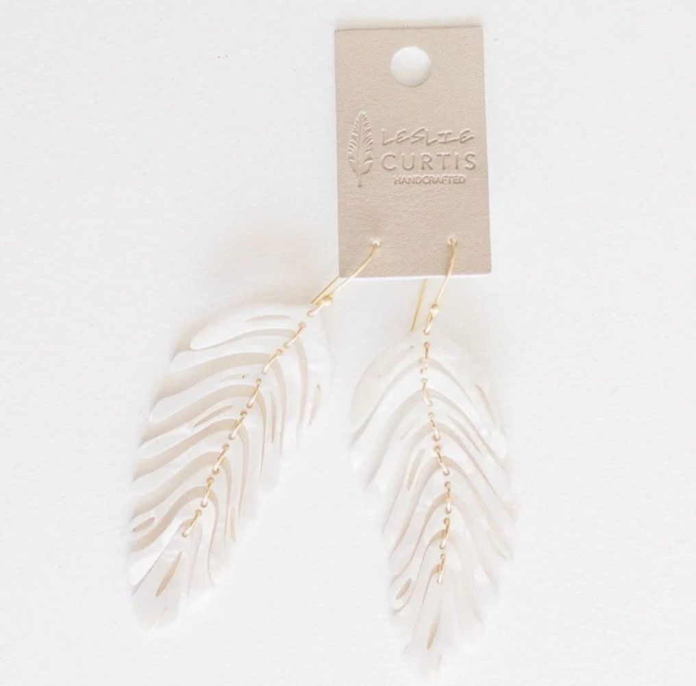 The Vivian Earrings  | White