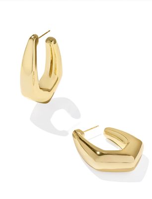 The Kaia Hoop Earring Gold Polished