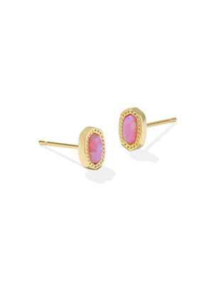 The Mini Eliie Gold Stud Earring Carnation