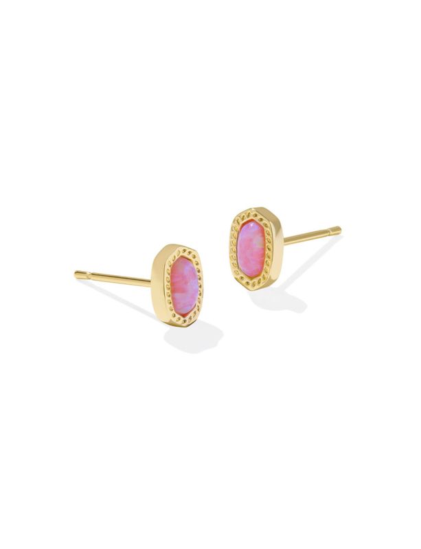 The Mini Eliie Gold Stud Earring Carnation