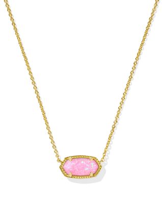 The Elisa Necklace Gold Carnation Opal